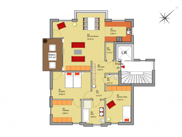 Haus B - 1.OG   |   Wohnung B2 (Var.II)