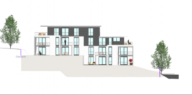 Haus B - Ansicht Süden