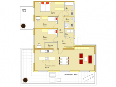 Grundriss Wohnung A7