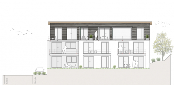 Neubauprojekt S42 - Ansicht Süd