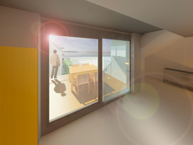 Innenansicht Dachgeschoss - Haus B