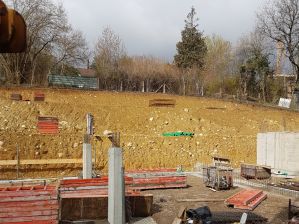 Betonieren der TG Wände - 06.04.2019