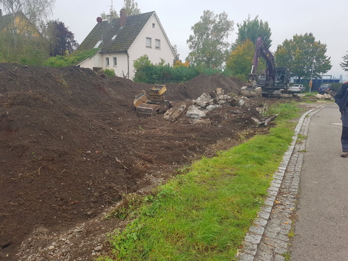 Abtragen des Humus - 25.09.17