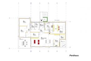 Grundriss Penthouse